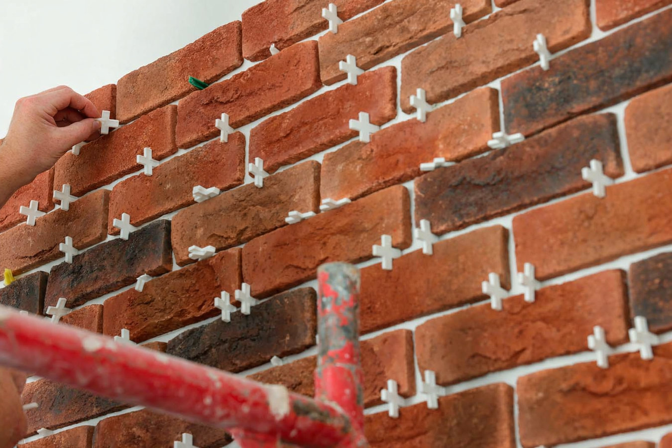 Brick wall installation