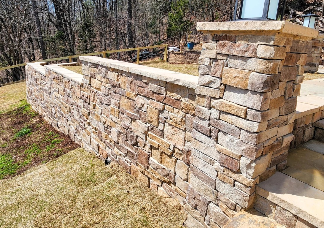 Professional masonry work by CCM Cape Coral Masonry showing expert stone wall construction